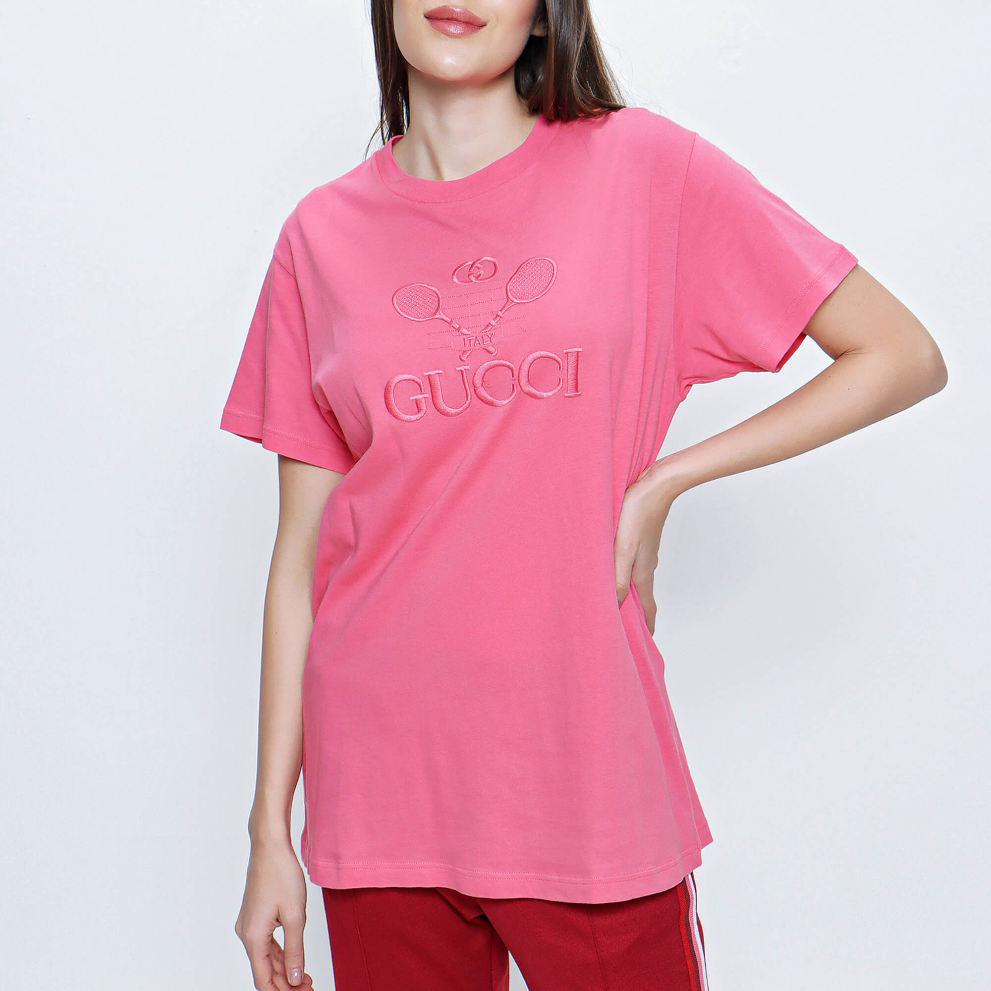 Gucci - Pink Tennis Cotton T shirt 